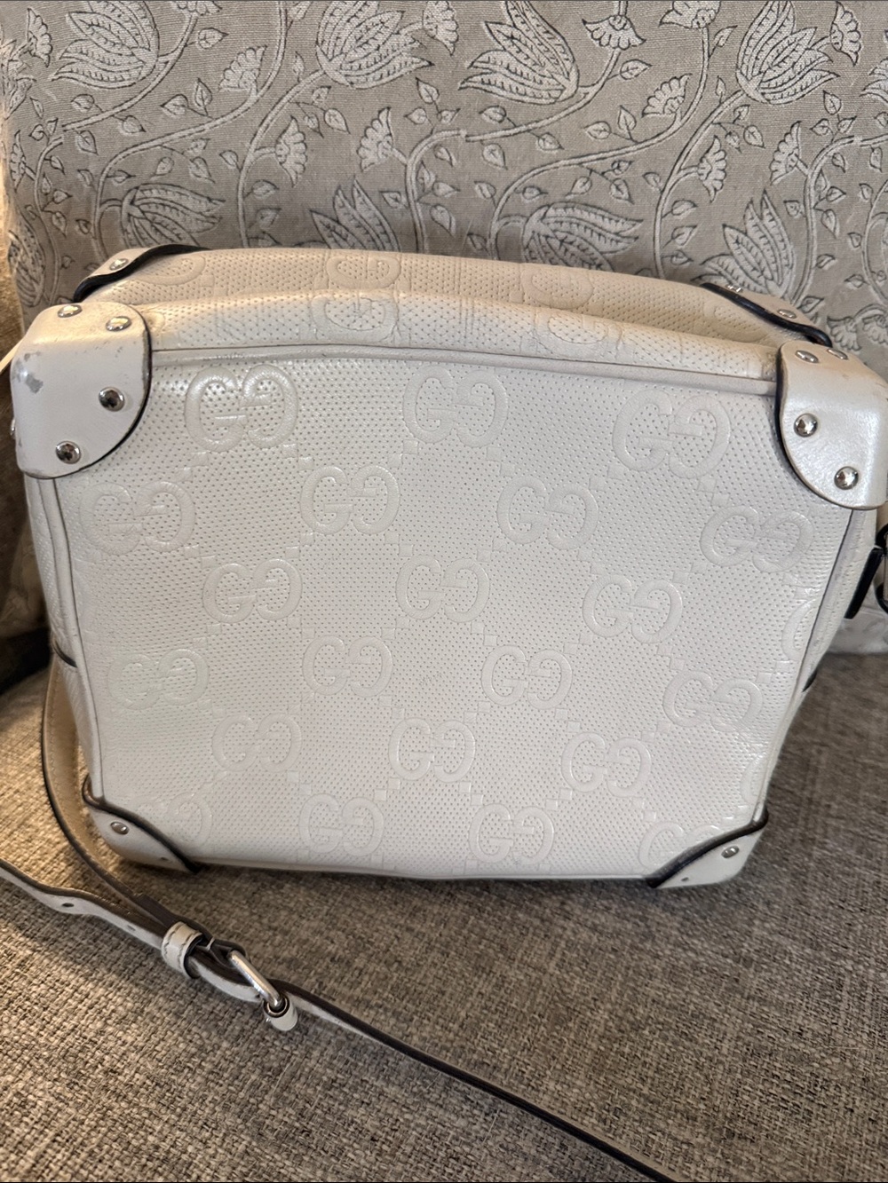 Gucci off white GG trunk crossbody ~